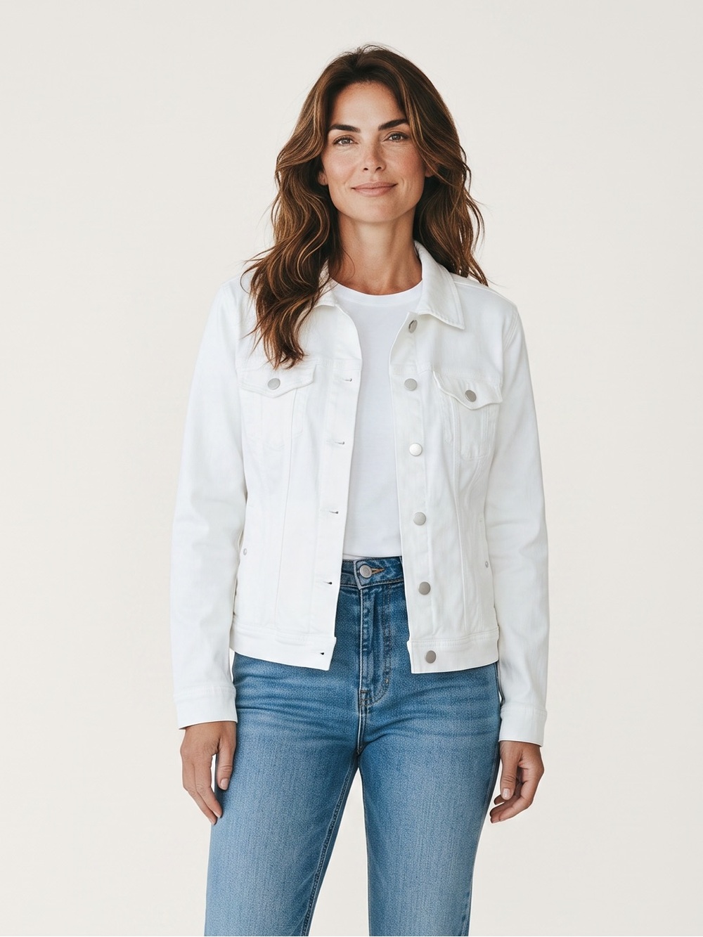 Liverpool Los Angeles - NWT - White Denim Jean Jacket
